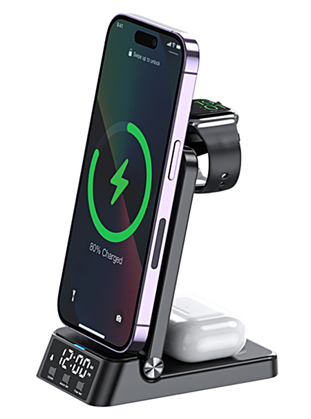 foldable wireless charging station