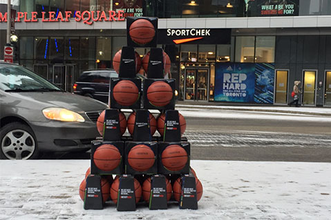 Toronto Residents Surprised With Basketball Giveaway