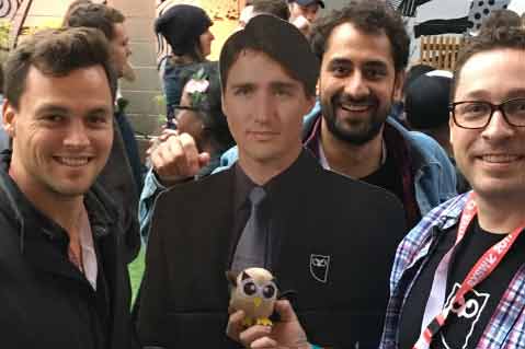 Banned in the US: Cardboard Justin Trudeau