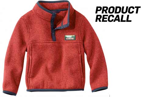 L.L. Bean Recalls Toddler Fleeces