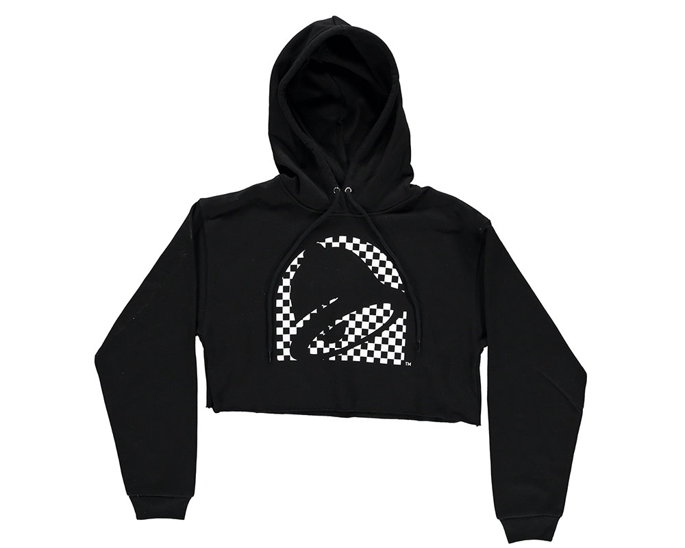 Taco Bell cropped hoodie edit