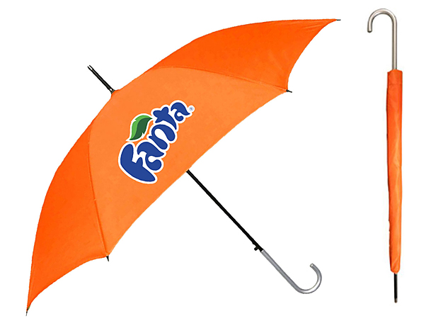 orange umbrella