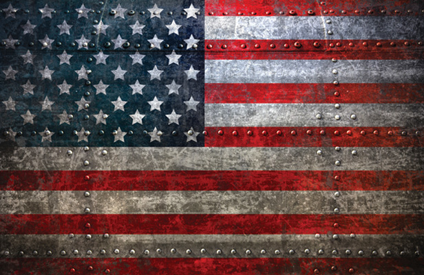 distressed USA flag