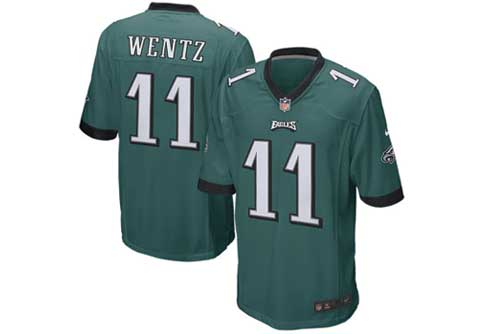 Carson Wentz's jersey was a Top 10 seller in 2018