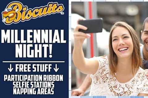 Montgomery Biscuits’ ‘Millennial Night’ Promo Sparks Backlash & Praise