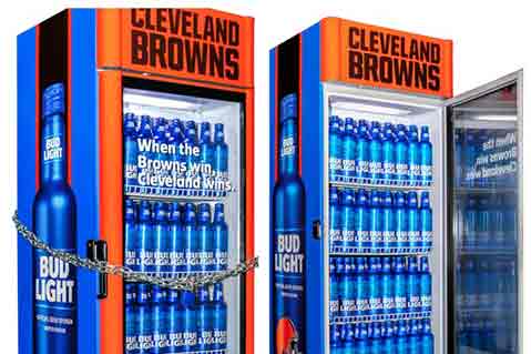 Bud Light-Branded Fridges Will Give Free Beer If Cleveland Browns Win