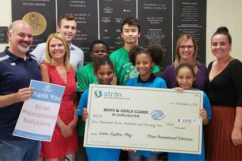 Stran Promotional Solutions Raises Over $1,700 For Boys & Girls Club