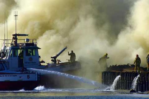 Fire Temporarily Closes Major Ports