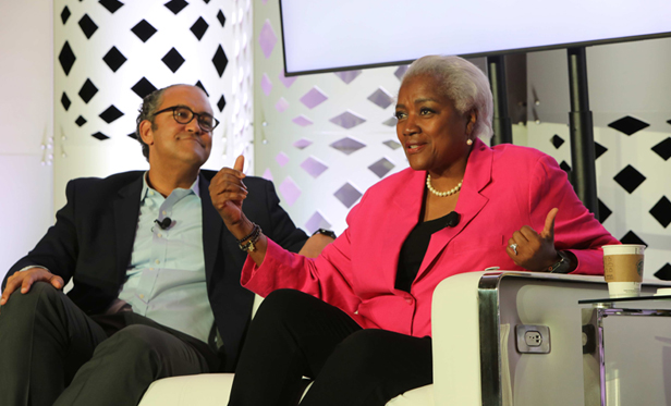 Will Hurd and Donna Brazile at the Power Summit