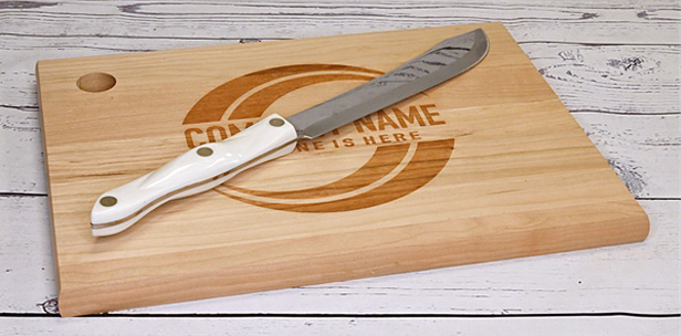 branded cutting board