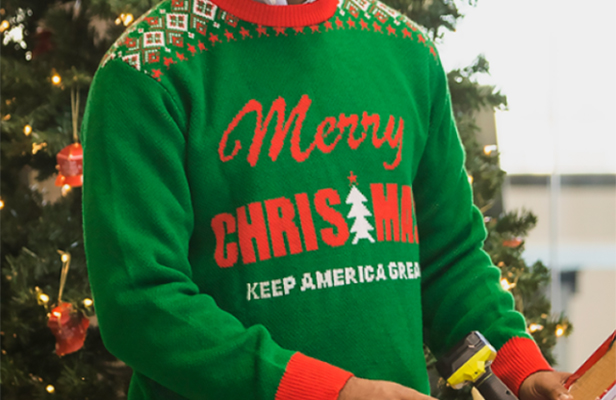 trump christmas sweater