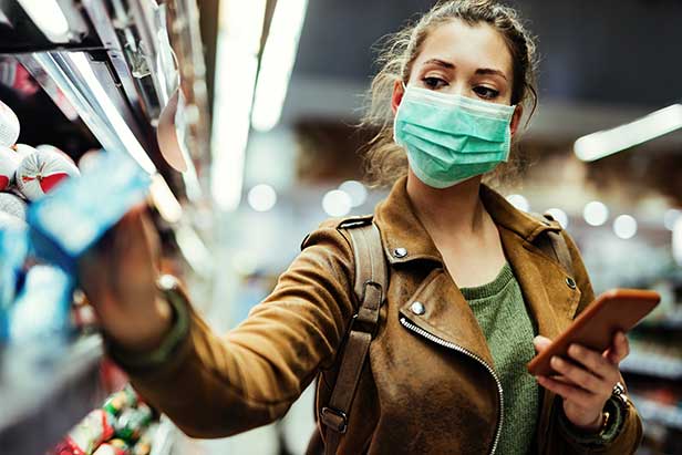 Young Woman With Mask