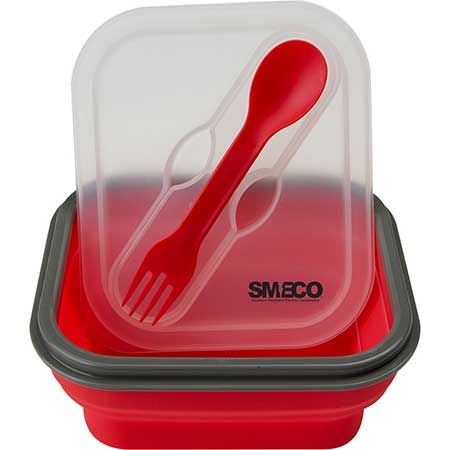 Collapsible silicone food container