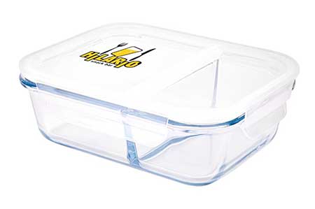 Glass meal prep container