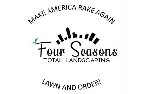 Four Seasons Landscaping Touts 'Lawn and Order' Merch