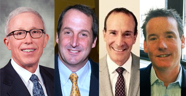 From left, Marc Simon, HALO; Jim Stutz, HALO; Scott Levy, The Levy Group; Stuart Weisenfeld, The Levy Group.