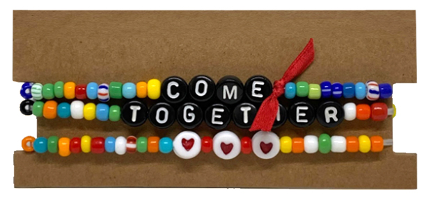 Come Together beaded bracelets