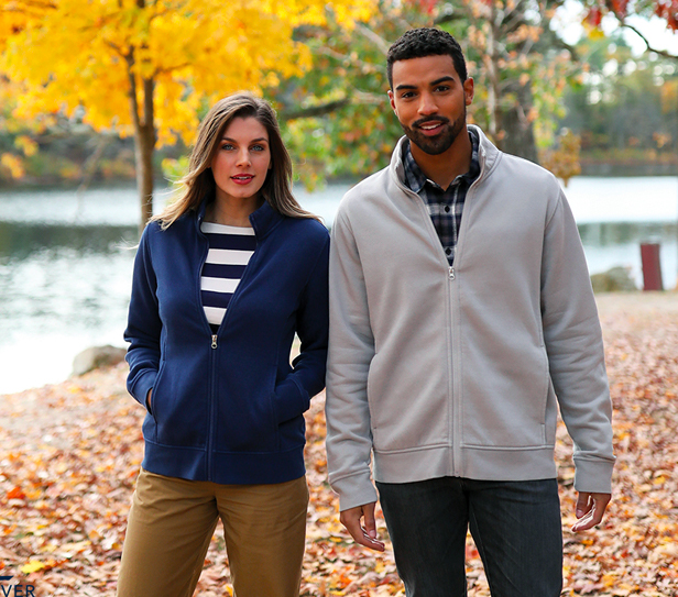 Woman and man in fall setting