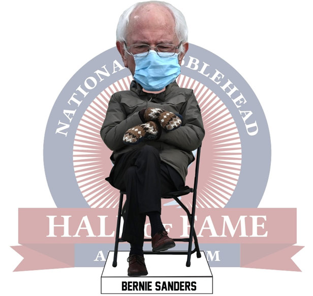 Bernie Sanders mitten meme bobblehead