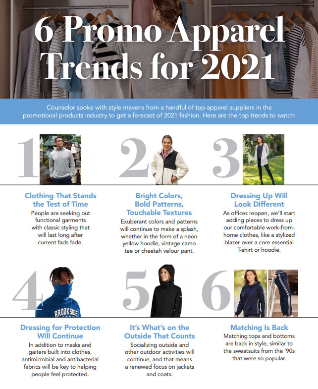 6 promo apparel trends for 2021