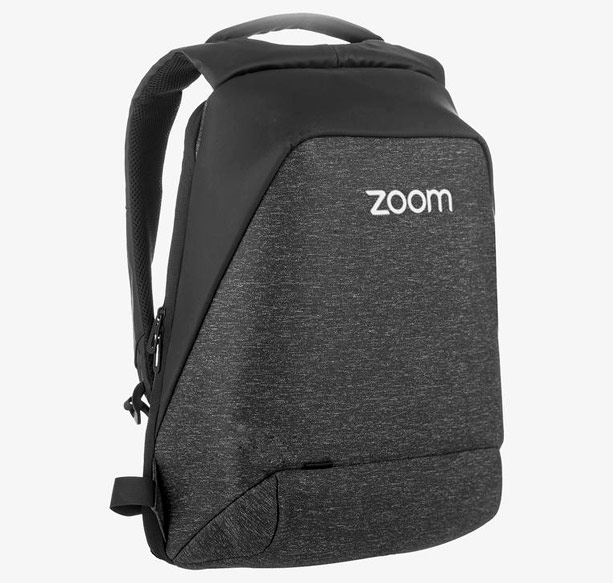 Black and charcoal back pack