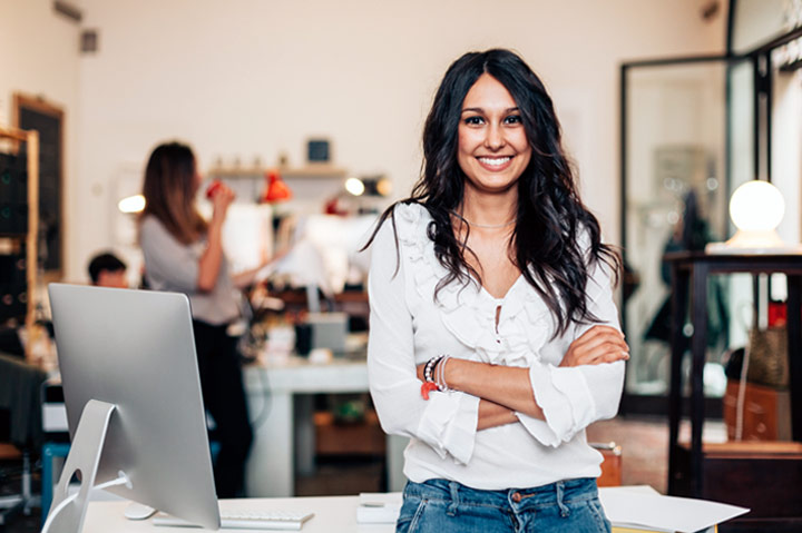 Young woman smiling