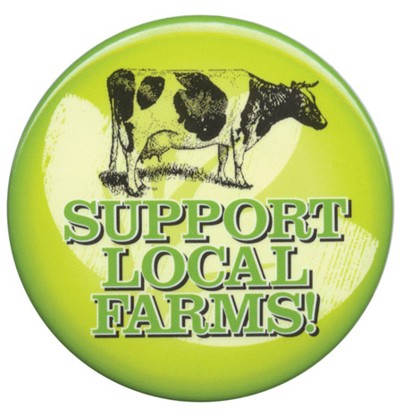 Green button with Support Local Farms