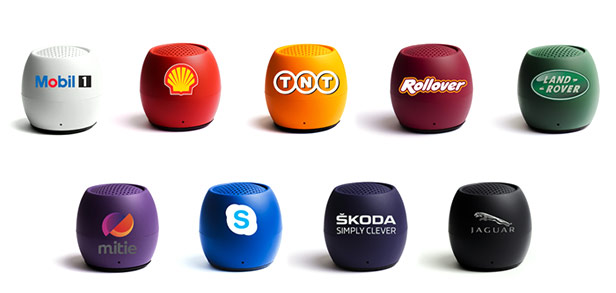 Mini Bluetooth speakers in multiple colors