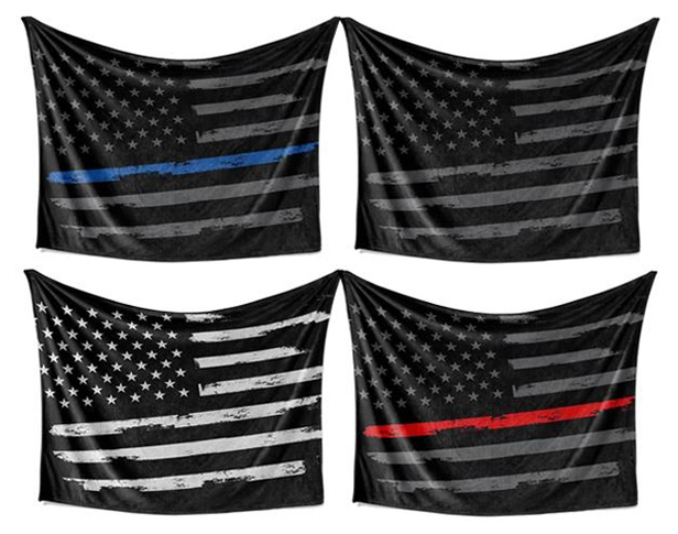 u.s. flag blankets