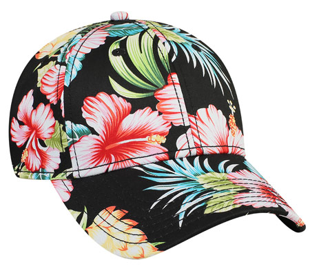 Hawaiian print cap
