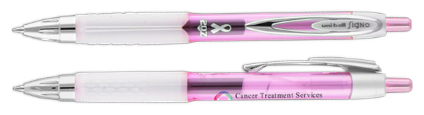 Pink ribbon pens