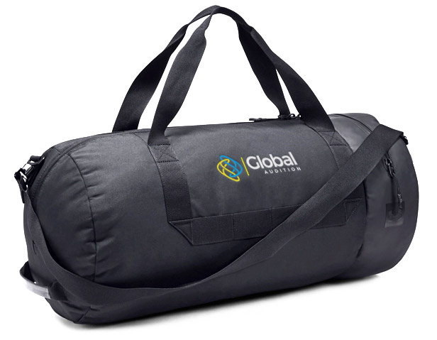 black duffel bag