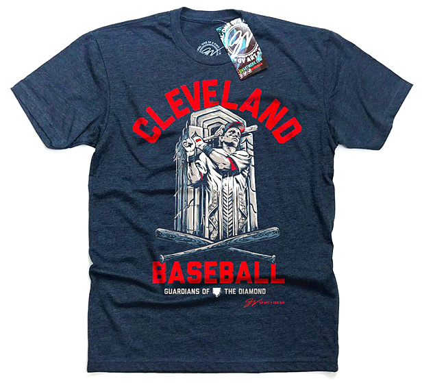 Blue Cleveland Guardians t-shirt