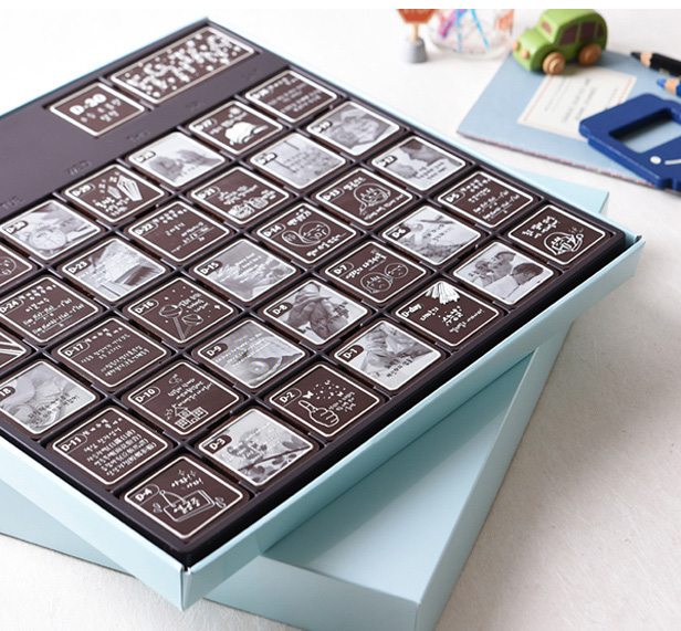 custom chocolate countdown calendar