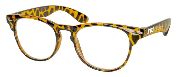 animal-print reader glasses