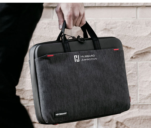 padded business briefcase and laptop bag