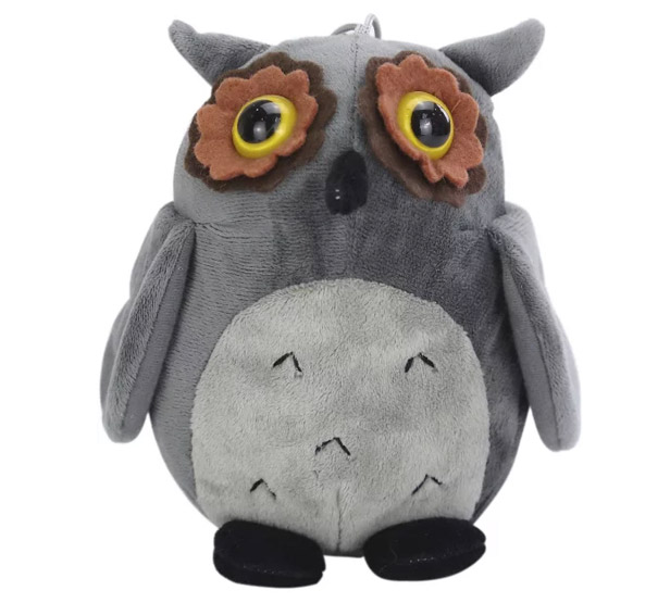 stuffed gray owl