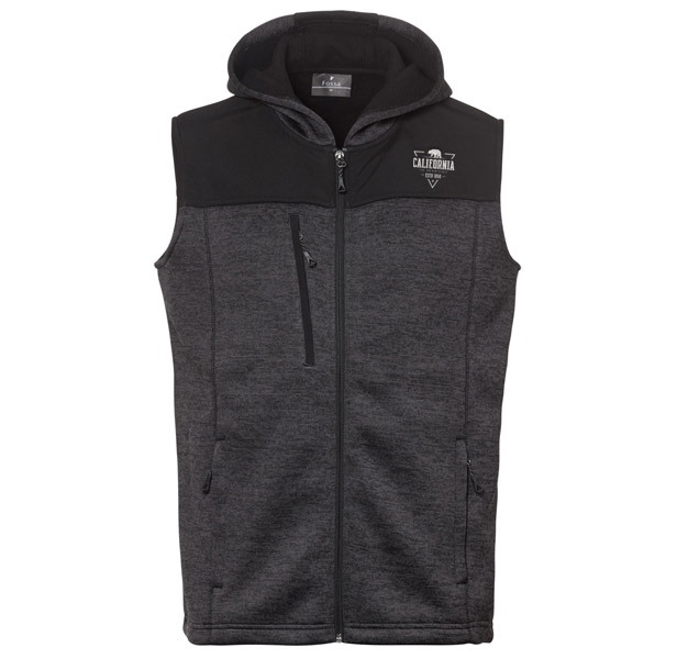 gray zipper vest