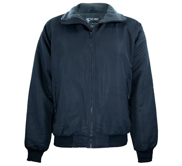 navy blue zippered jacket