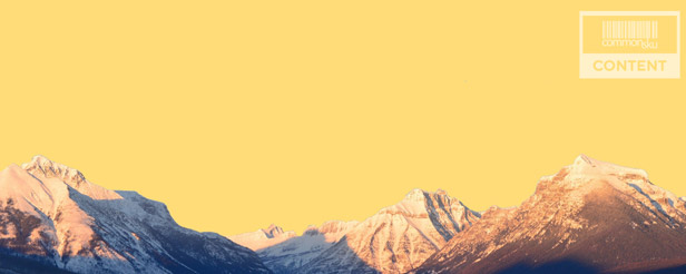 mountains against yellow backdrop