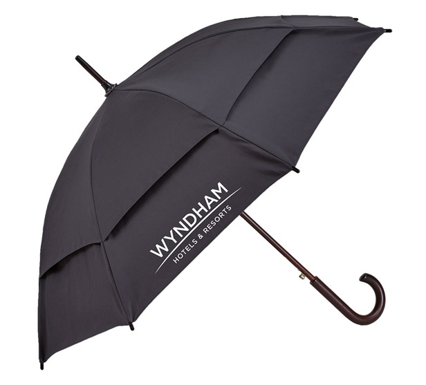 black vented umbrella