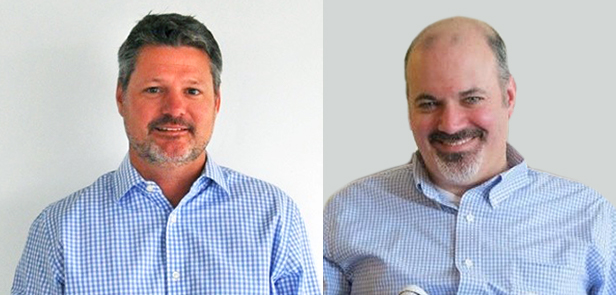 headshots of two men, side by side smiling