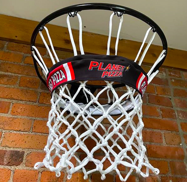 custom net band around basketball net