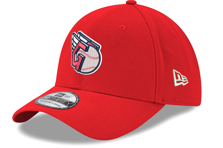 red Cleveland Guardians baseball cap