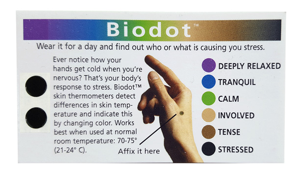 Biodot stress card