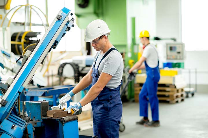 Manufacturing factory workers