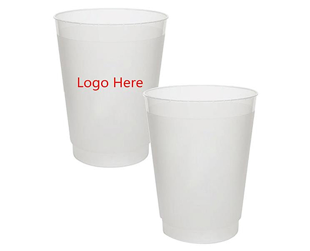 white plastic cups