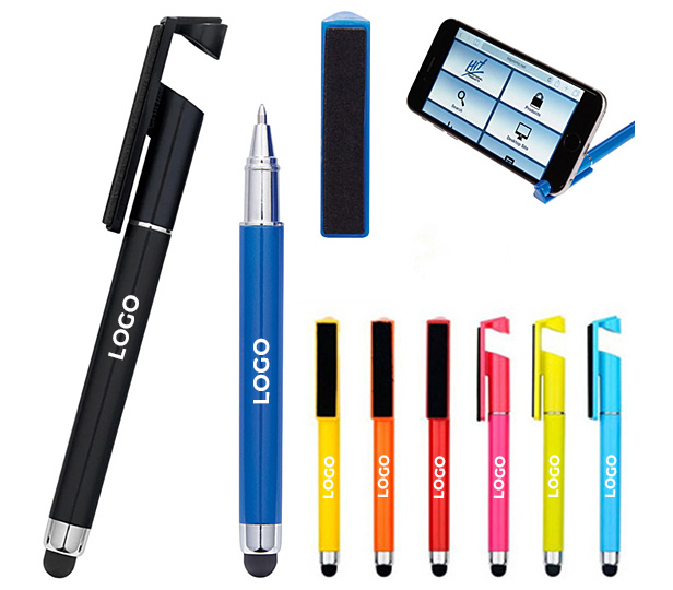 stylus pen with phone stand and screen cleaner