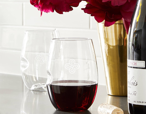 stemless wine glasses