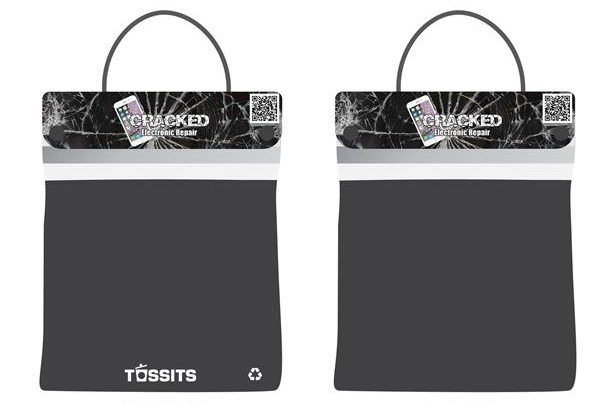 car garbage bags, front and back view